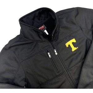 TN Genuine Stuff Full Zip Pockets Thumb Holes Long Sleeve Jacket Woman's M Black